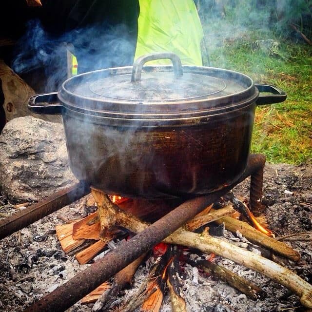 marmite feu de bois